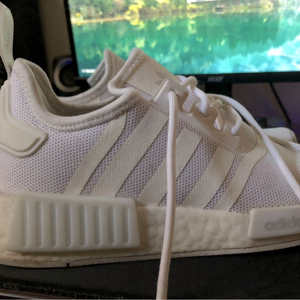 White Adidas Running Shoes